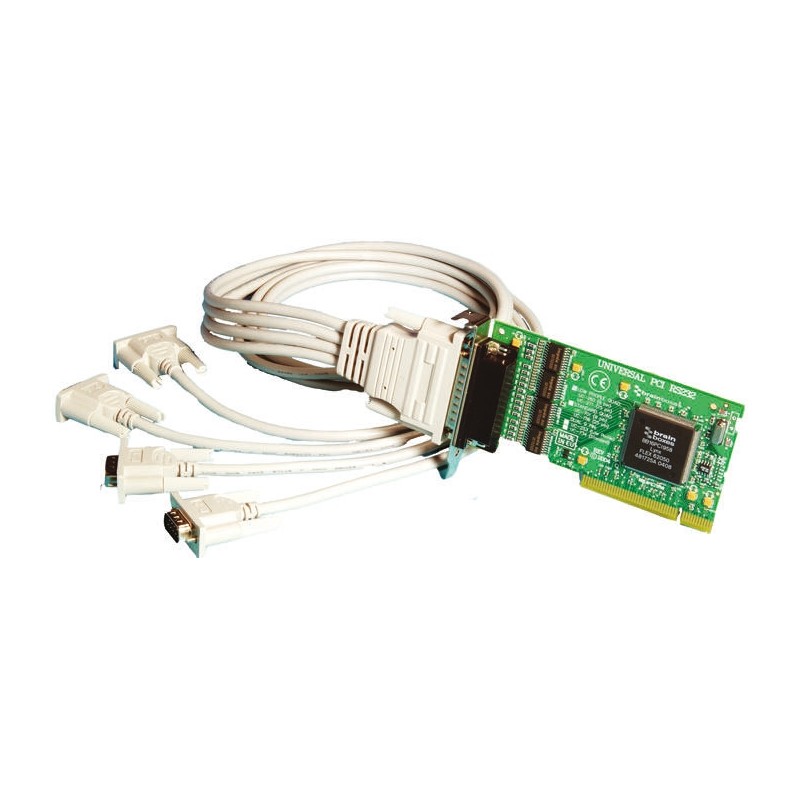 1 pcs - Brainboxes 4 Port PCI RS232 Serial Card