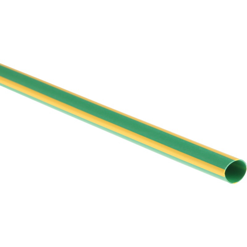 5 pcs - RS PRO Heat Shrink Tubing, Green 6.4mm Sleeve Dia. x 1.2m Length 2:1 Ratio