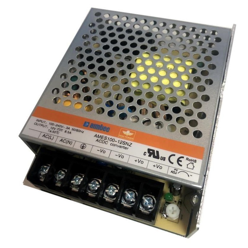 1 pcs : AMES100-24SNZ-Q - AC/DC CONVERTER 24V 108W