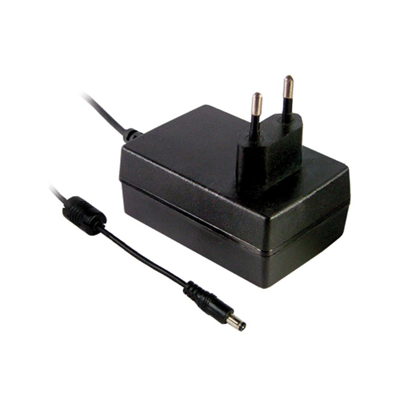 1 pcs : GST36E09-P1J - AC/DC WALL MOUNT ADAPTER 9V 28W
