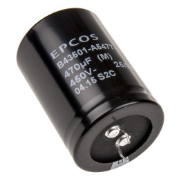 1 pcs - EPCOS 470μF Aluminium Electrolytic Capacitor 450V dc, Snap-In - B43501A5477M