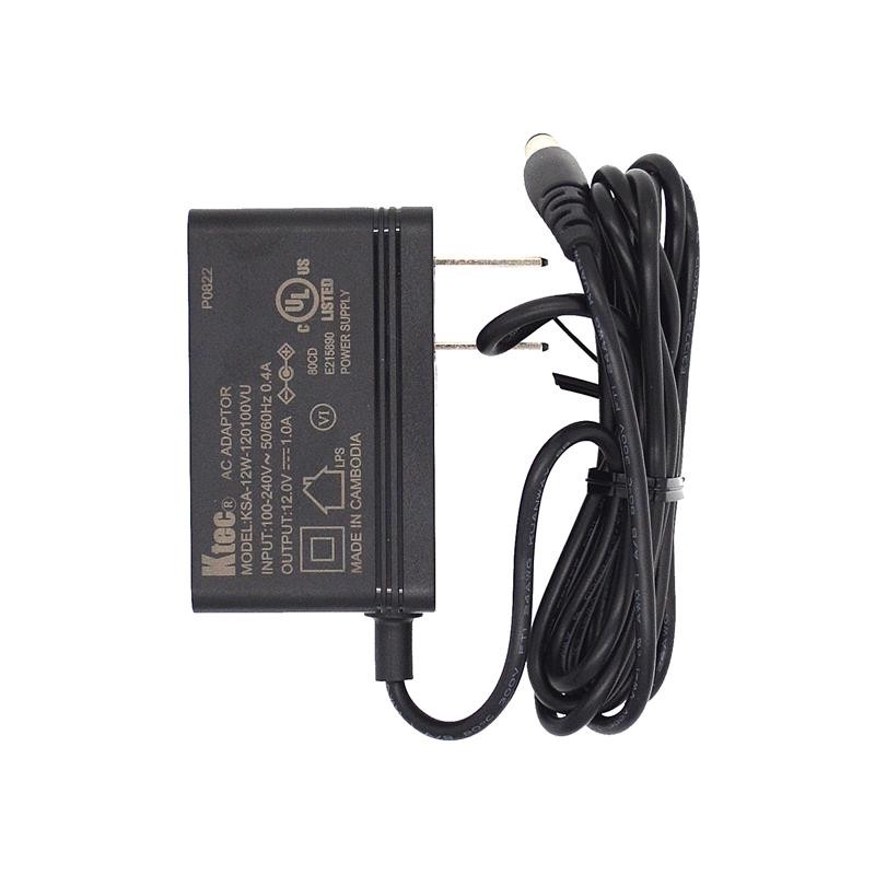 1 pcs : ED-PSU1201-US - AC/DC ADAPTER 12V/1A, JACK US PL
