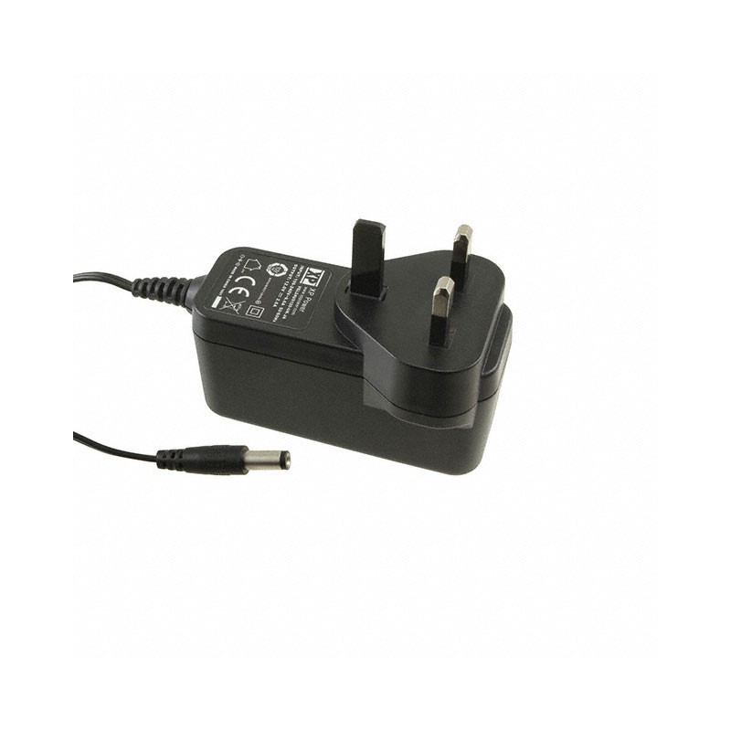 1 pcs : VEL18US120-UK-JA - AC/DC WALL MOUNT ADAPTER 12V 18W