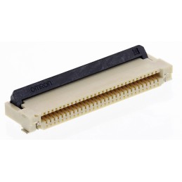 100 pcs - Omron, XF2M 0.5mm Pitch 30 Way Right Angle Female FPC Connector, Top and Bottom Contact