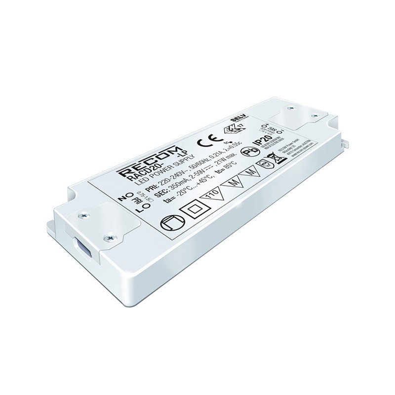 1 pcs : RACD20-500-LP - LED DRIVER CC AC/DC 2-40V 500MA
