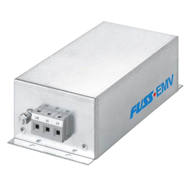 1 pcs - FUSS-EMV, 3F480 10A 528 V ac 50 - 60Hz, Panel Mount EMI Filter, Screw 3 Phase
