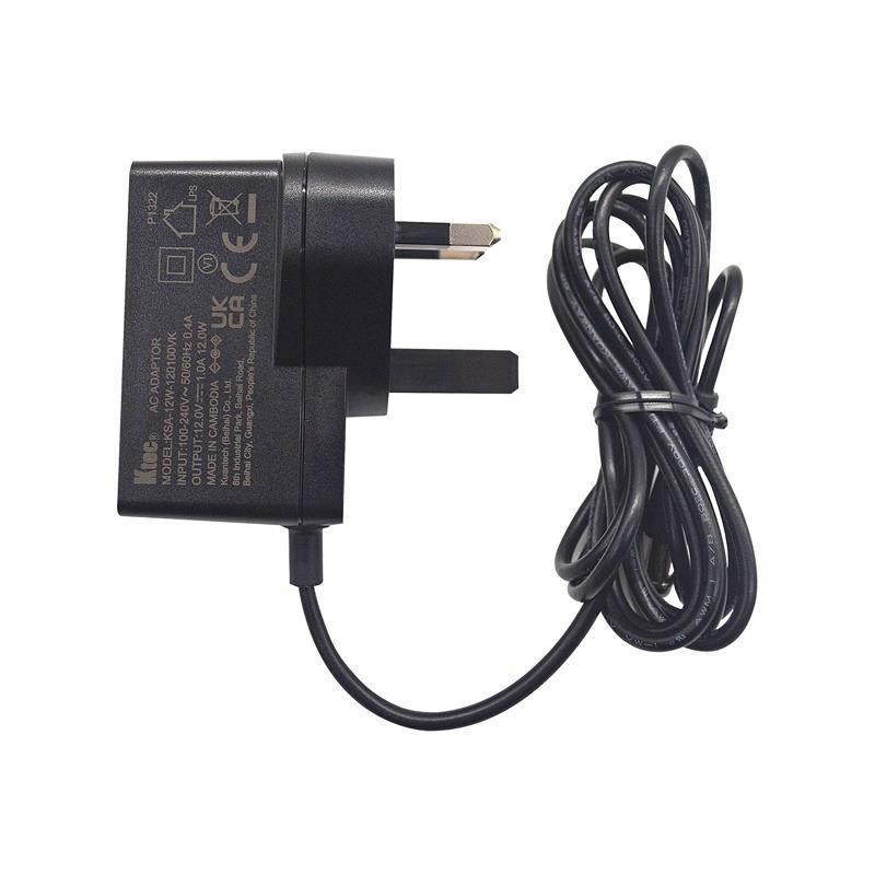1 pcs : ED-PSU1201-UK - AC/DC ADAPTER 12V/1A, JACK UK PL