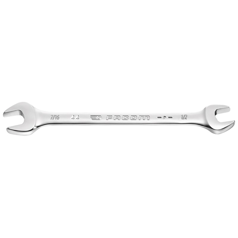 1 pcs - Facom Double Ended Open Spanner, Imperial, Double Ended, 152 mm Overall