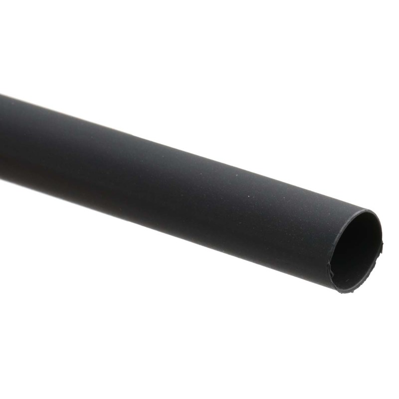 5 pcs - RS PRO Heat Shrink Tubing, Black 9.5mm Sleeve Dia. x 1.2m Length 2:1 Ratio