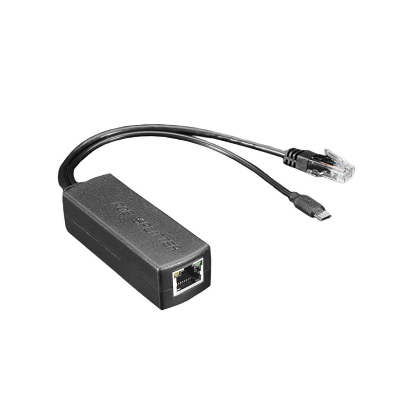 1 pcs : 3785 - POE SPLITTER WITH MICROUSB PLUG