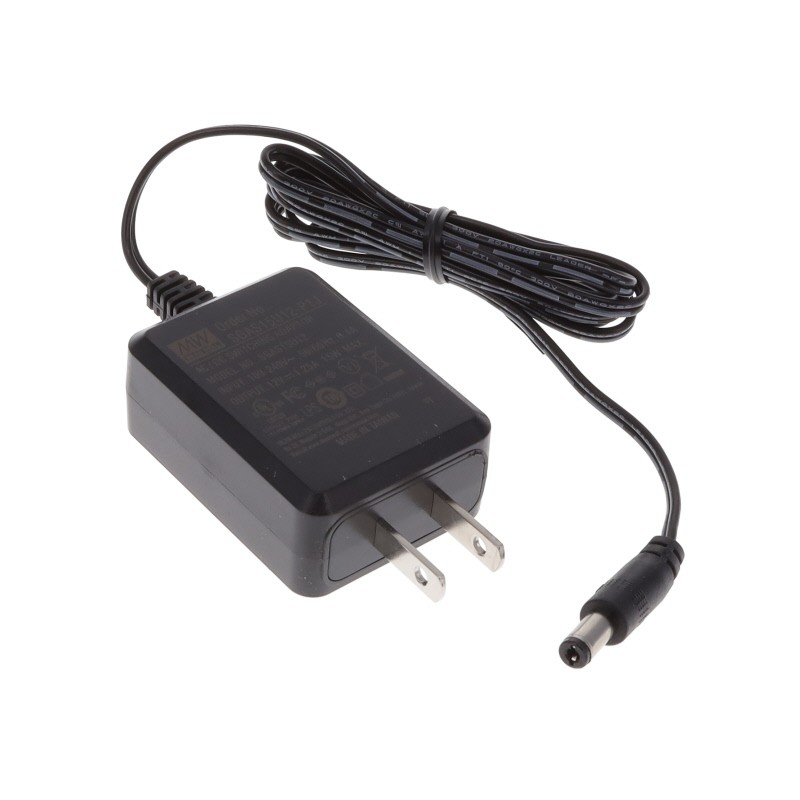 1 pcs : SGAS15U12-P1J - AC/DC WALL MOUNT ADAPTER 12V 15W