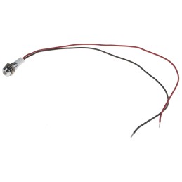 1 pcs - RS PRO Green, Red Panel Mount Indicator, 24V dc, 6mm Mounting Hole Size, Lead Wires Termination, IP67