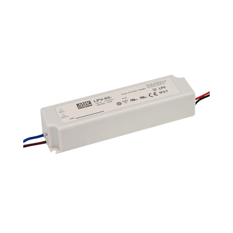 1 pcs : LPV-60-5 - LED DRIVER CV AC/DC 5V 8A