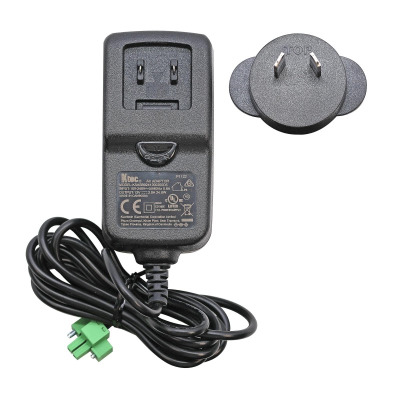 1 pcs : ED-PSU1202-AU-3.5PL - AC/DC ADAPTER 12VAC 2A