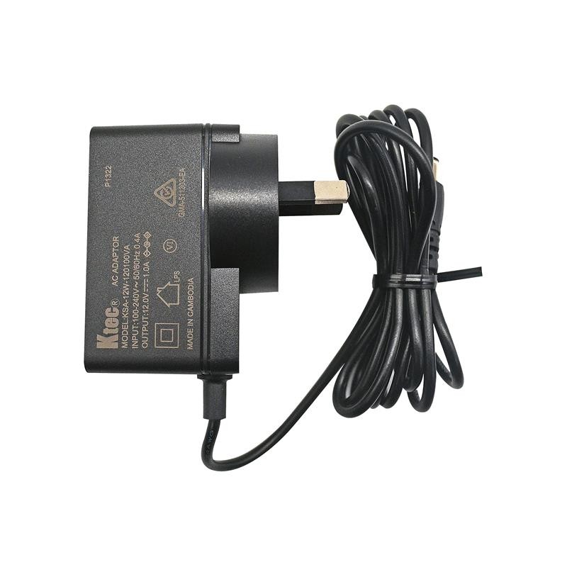 1 pcs : ED-PSU1201-AU - AC/DC ADAPTER 12V/1A, JACK AU PL
