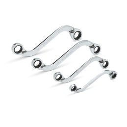 1 pcs - RS PRO 4-Piece Spanner Set, 3/8 x 7/16 - 3/4 x 7/8 in, Chrome Vanadium Steel