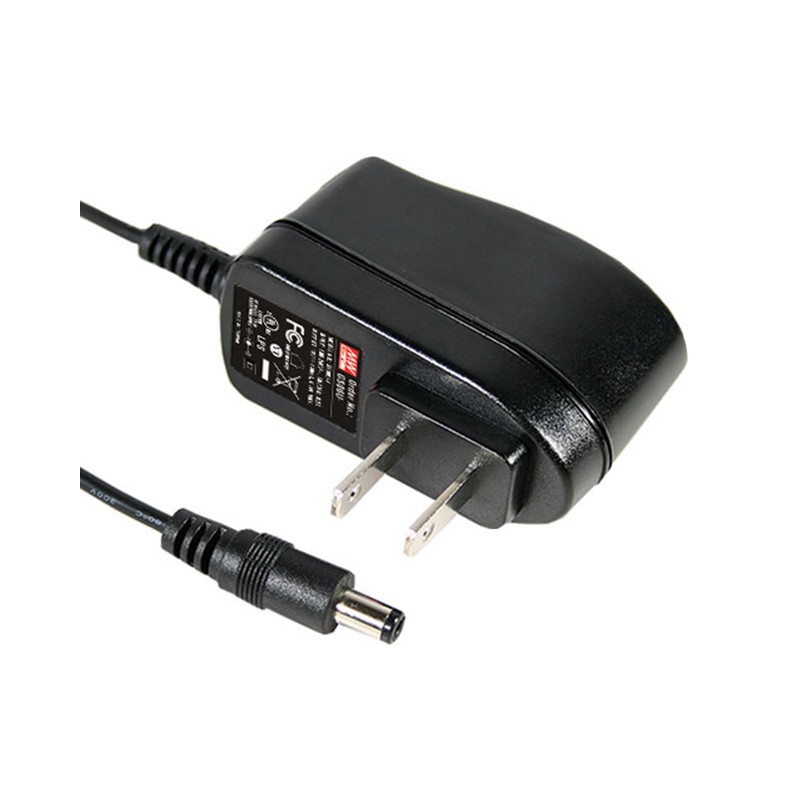 1 pcs : GS06U-2P1J - AC/DC WALL MOUNT ADAPTER 9V 6W