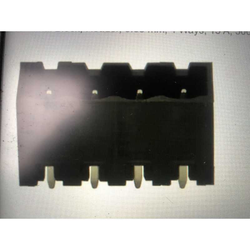 10 x Terminal Block, Header, 5.08 mm, 4 Ways, 15 A, 300 V, Through Hole Vertical