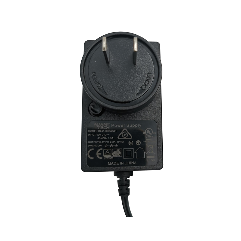 1 pcs : PA-007-1 - AC/DC WALL MOUNT ADAPTER 9V