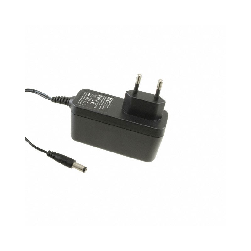 1 pcs : VEL24US120-EU-JA - AC/DC WALL MOUNT ADAPTER 12V 24W