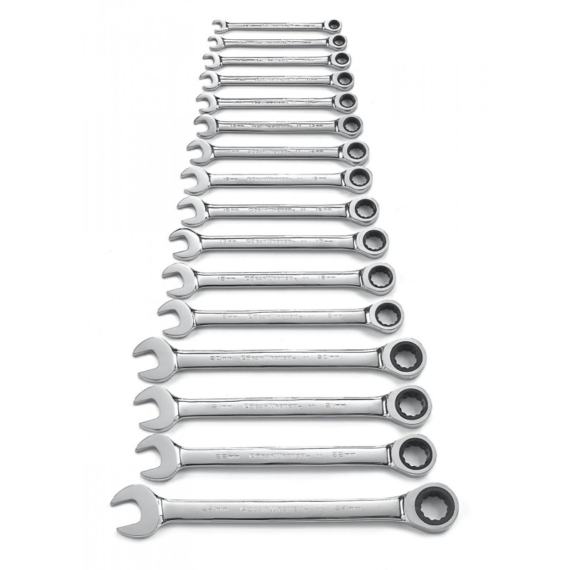 1 pcs - GearWrench 16-Piece Spanner Set, 8 - 24 mm