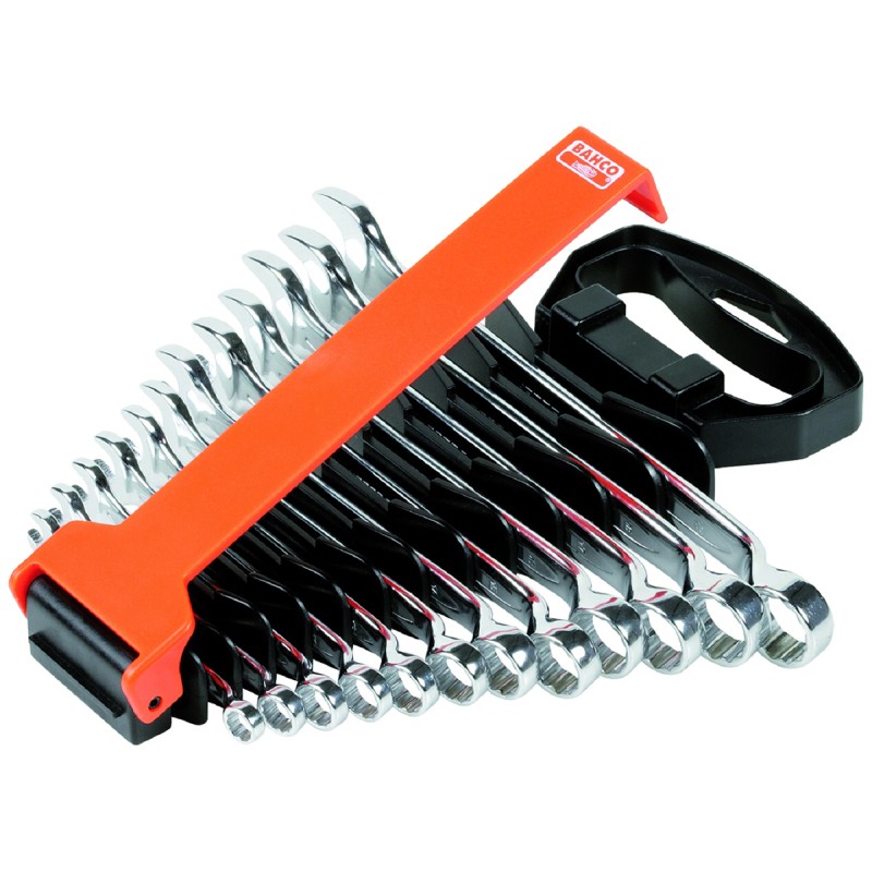 1 pcs - Bahco 1952M Series 12-Piece Spanner Set, 8 - 19 mm, Alloy Steel