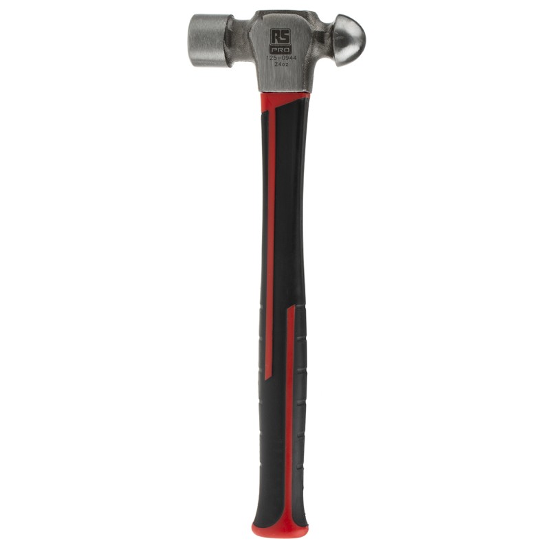1 pcs - RS PRO Carbon Steel Ball-Pein Hammer with Fibreglass Handle, 680g
