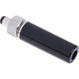 1 pcs - RS PRO DC Plug Rated At 5.0A, 12.0 V, Cable Mount, length 40.4mm, Nickel