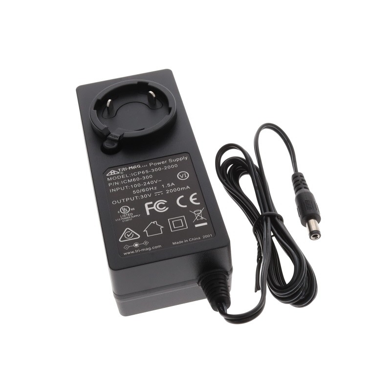 1 pcs : ICM60-300 - AC/DC WALL MOUNT ADAPTER 30V