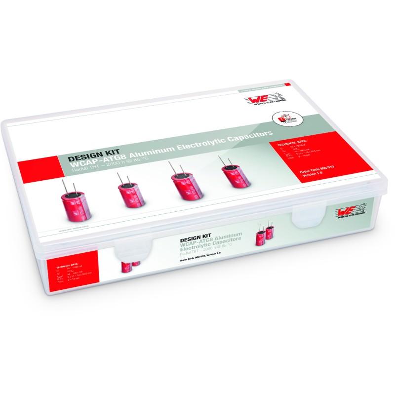 1 pcs - Wurth Elektronik, Through Hole Aluminium Capacitor Kit 31 pieces