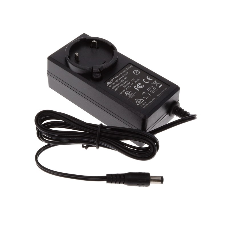1 pcs : ICM36-240 - AC/DC WALL MOUNT ADAPTER 24V 36W