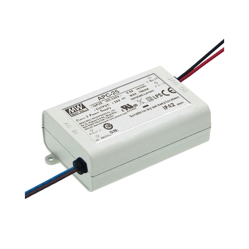 1 pcs : APC-25-500 - LED DRVR CC AC/DC 15-50V 500MA