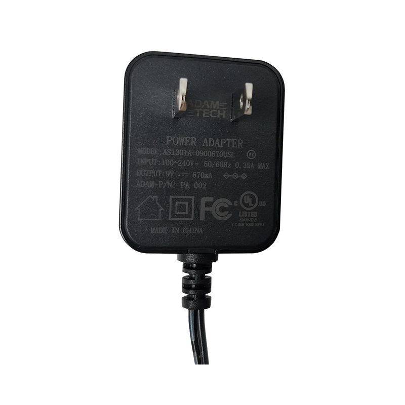 1 pcs : PA-002 - AC/DC WALL MOUNT ADAPTER 9V
