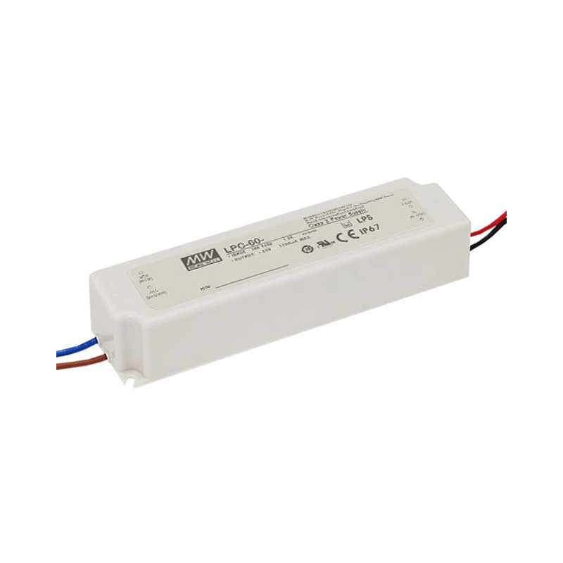 1 pcs : LPC-60-1400 - LED DRIVER CC AC/DC 9-42V 1.4A
