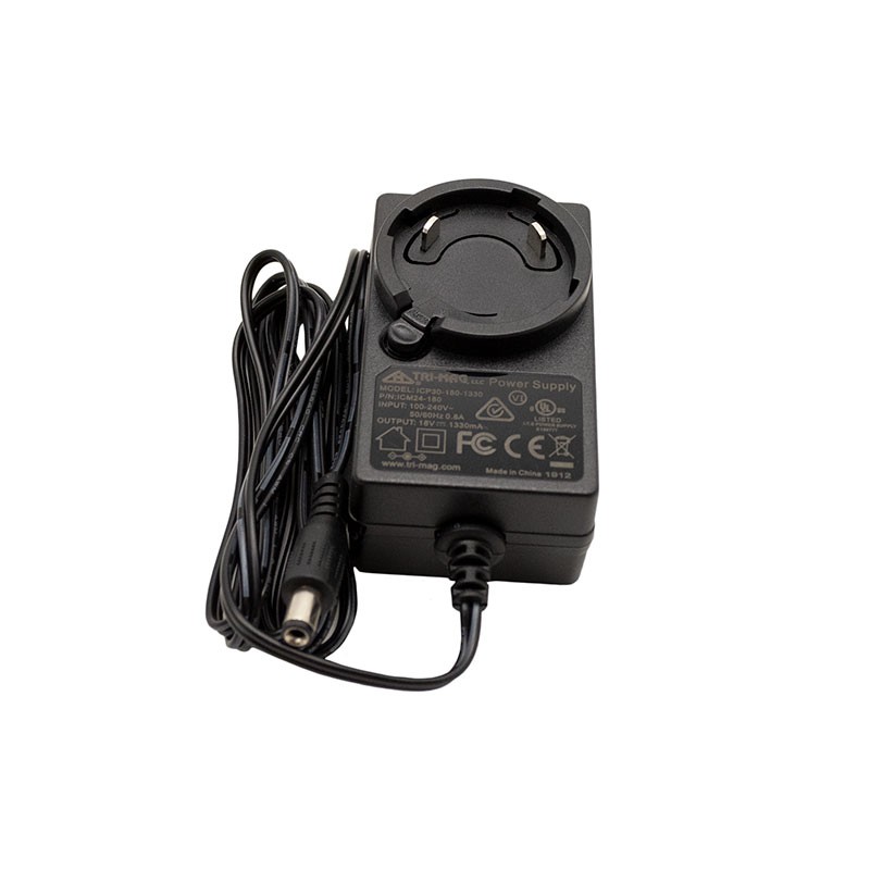 1 pcs : ICM24-180 - AC/DC WALL MOUNT ADAPTER 18V 23W