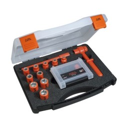 1 pcs - ITL Insulated Tools Ltd 24-Piece Metric 1/4 in Standard Socket/Bit Set with Ratchet, 6 point