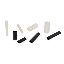 1 Bag of 100 - HellermannTyton Adhesive Lined Heat Shrink Tubing, Clear 6mm Sleeve Dia. x 50mm Length 4:1 Ratio, TG40 Series