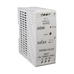 1 pcs : RPS60-12-CU - AC/DC DIN RAIL SUPPLY 12V 60W