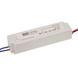1 pcs : LPV-60-24 - LED DRIVER CV AC/DC 24V 2.5A