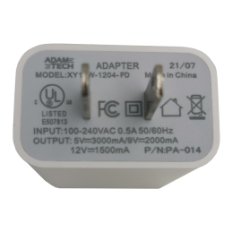 1 pcs : PA-014 - AC/DC WALL MNT ADAPTER 5V/9V/12V