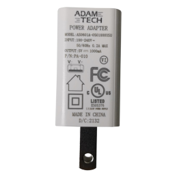 1 pcs : PA-010 - AC/DC WALL MOUNT ADAPTER 5V