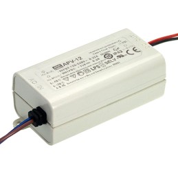 1 pcs : APV-12-24 - LED DRIVER CV AC/DC 24V 500MA