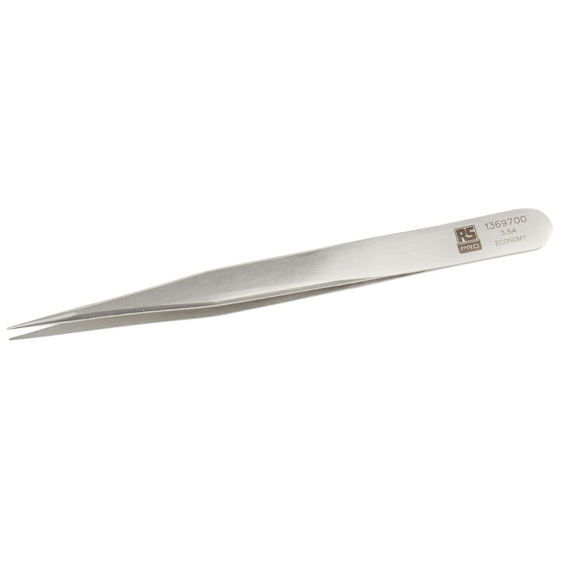 1 pcs - RS PRO 120 mm, Stainless Steel, Tweezers