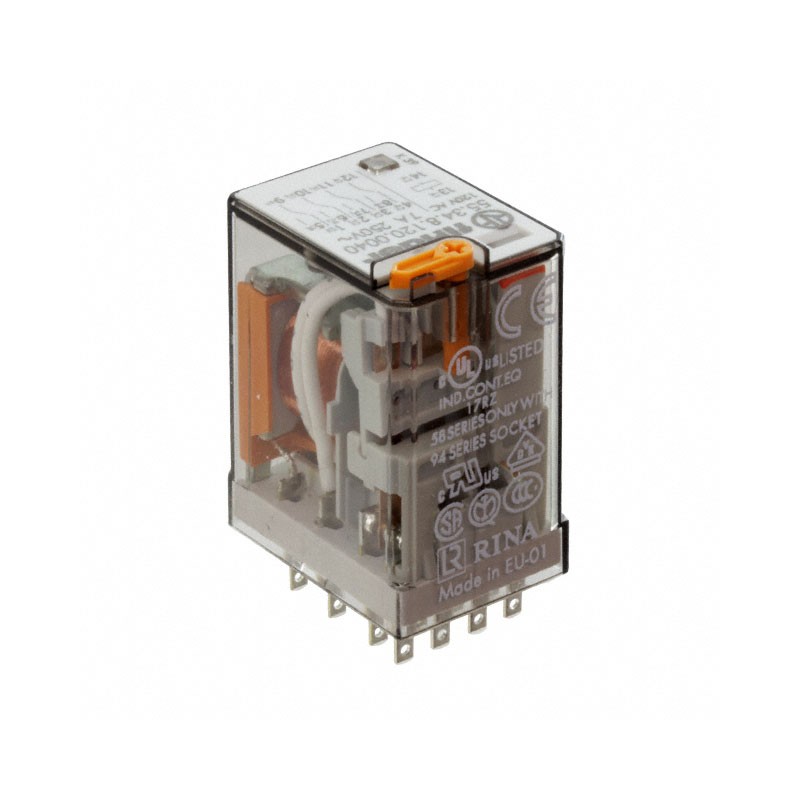 1 pcs : 55.34.8.024.0050 - RELAY GEN PURPOSE 4PDT 7A 24V