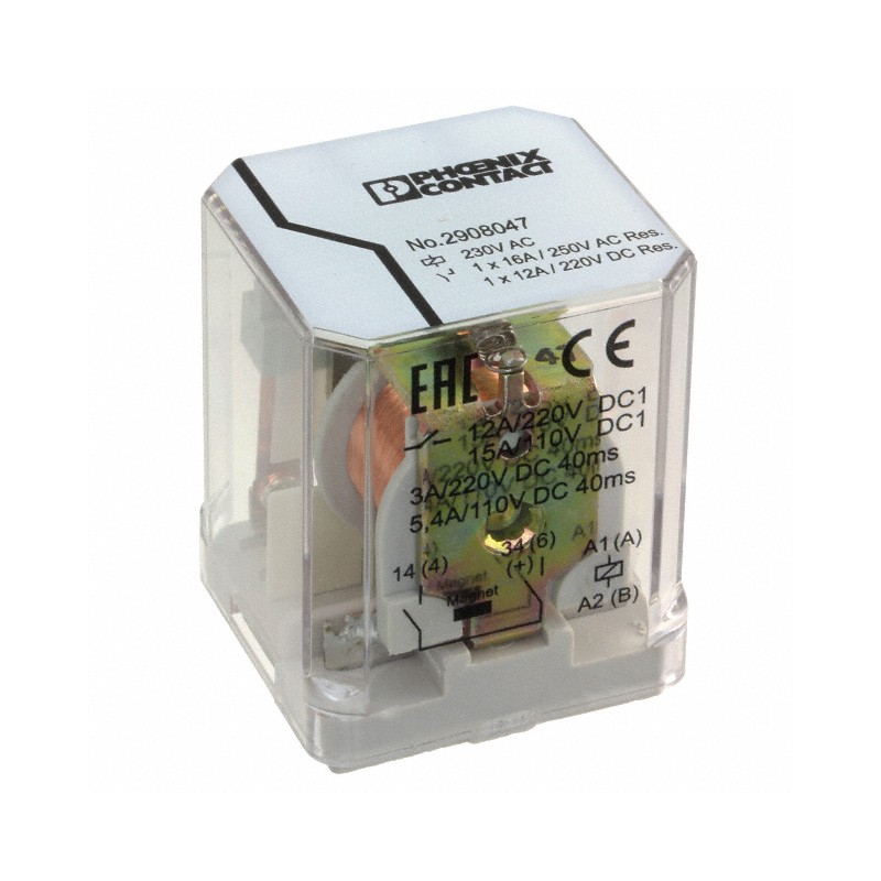 1 pcs : 2908047 - RELAY GEN PURPOSE SPST 16A 230V