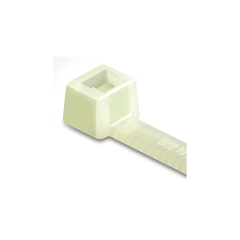 1 Bag of 100 - HellermannTyton Cable Tie, Inside Serrated, 150mm x 4.6 mm, Natural PA 6.6 Heatstabilised, Pk-100