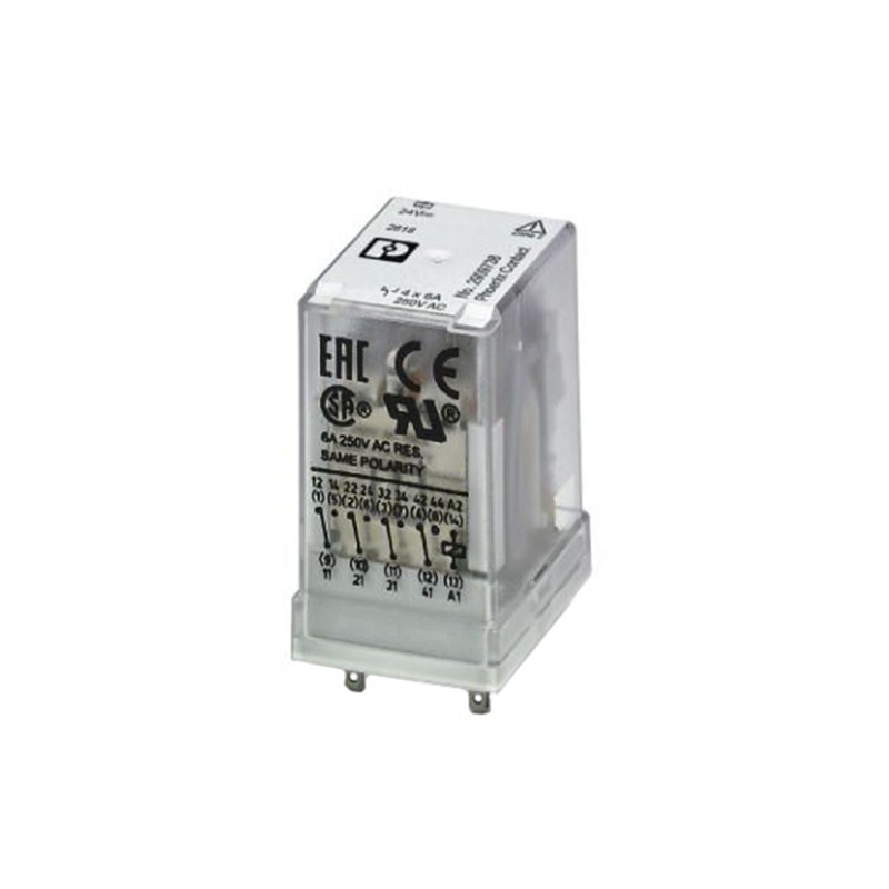 1 pcs : 2909738 - RELAY GEN PURPOSE 4PDT 6A 24V