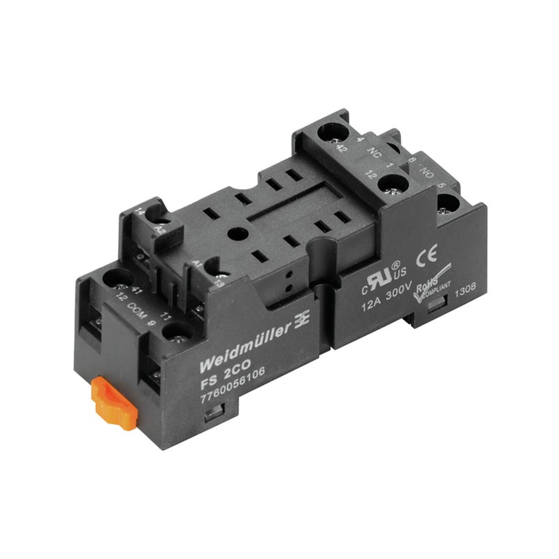 1 pcs : 7760056106 - RELAY SOCKET 8 POSITION DIN RAIL