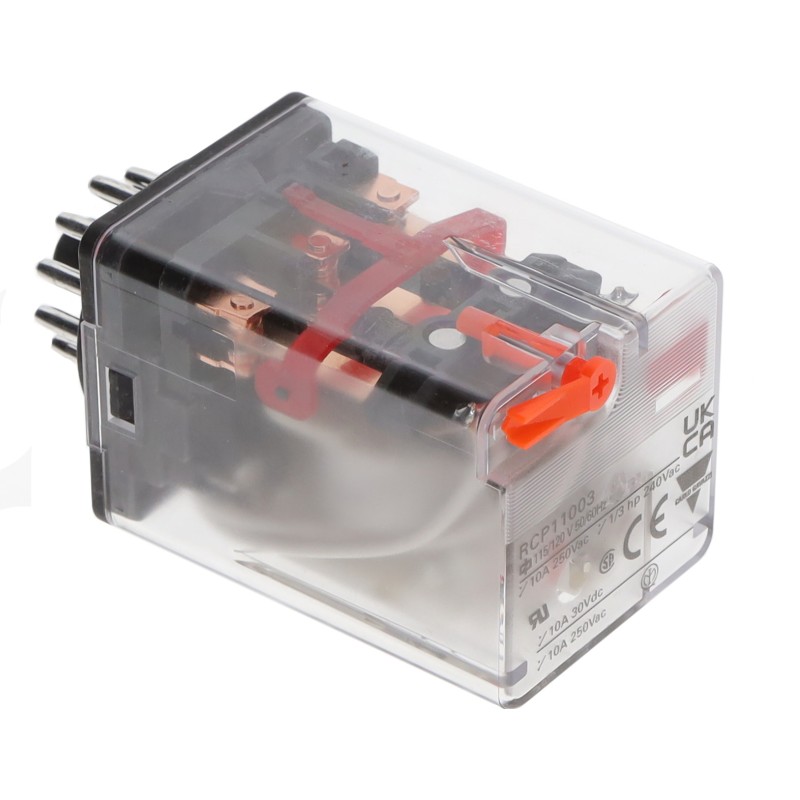 1 pcs : RCP11003115/120VAC - RELAY GEN PURPOSE 3PDT 10A 120V