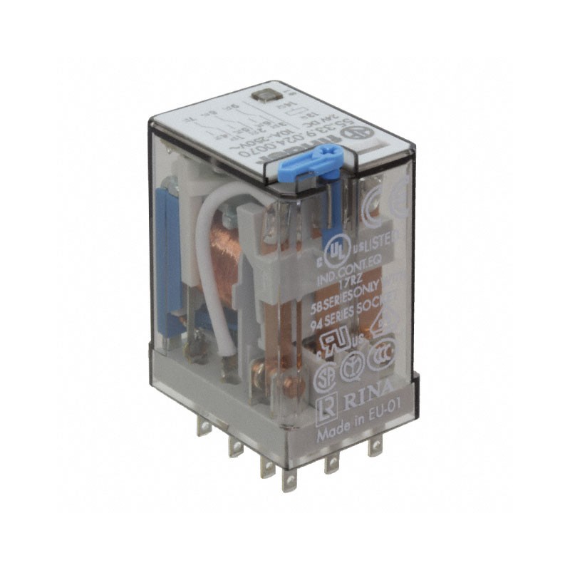 1 pcs : 55.33.9.024.0070 - RELAY GEN PURPOSE 3PDT 10A 24V
